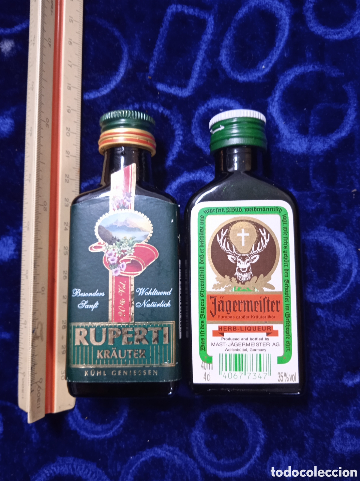 Botellas antiguas: 2 botellitas de licor alem&aacute;n - Foto 1