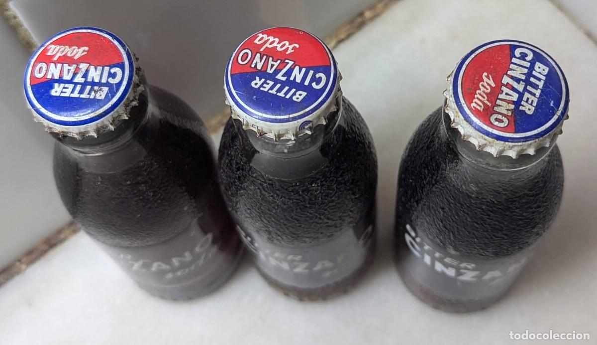 Botellas antiguas: Botellas de bitter Cinzano Soda - Foto 2
