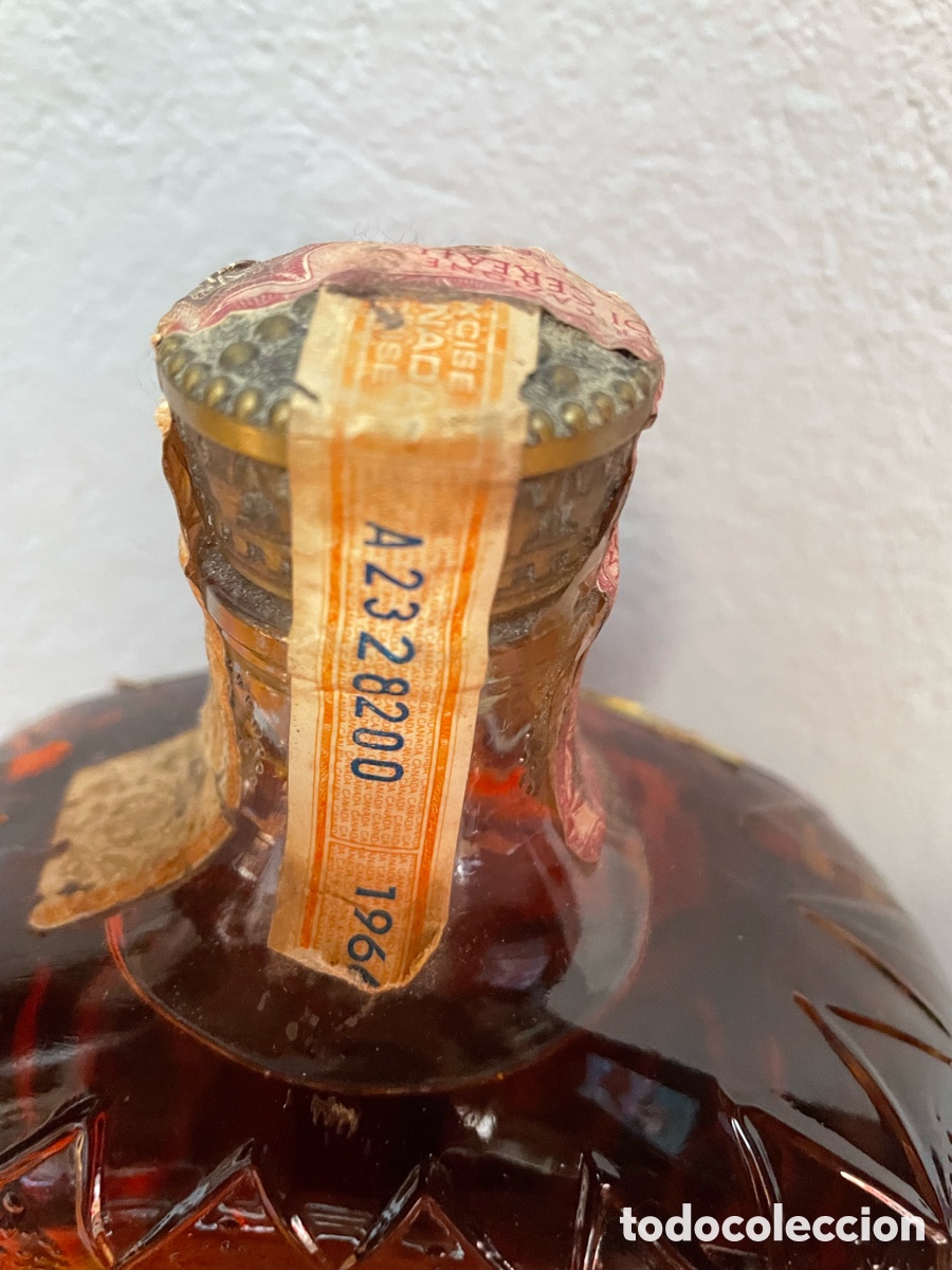 Botellas antiguas: Whisky Crown Royal Seagrams - Foto 2