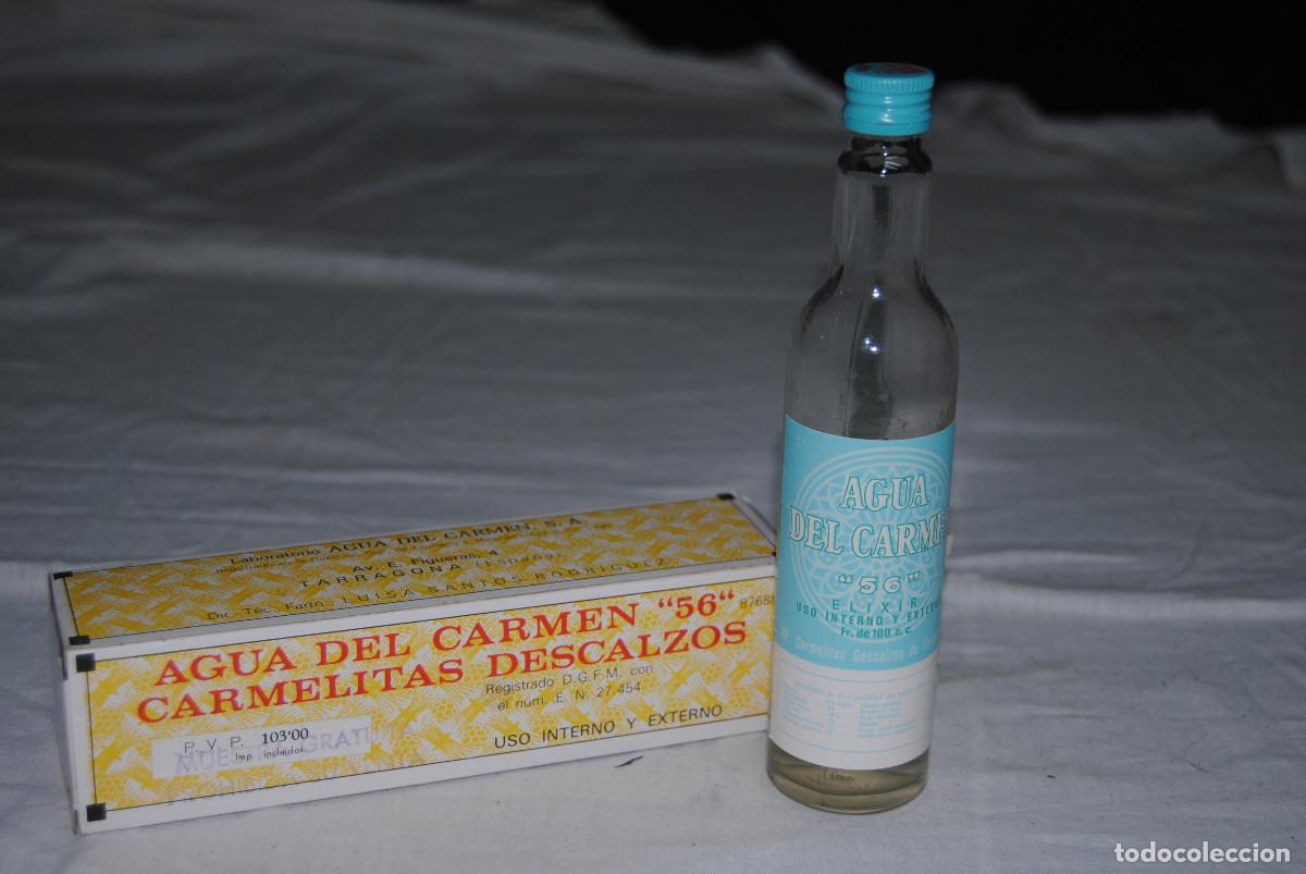 Botellas antiguas: 381 BOTELLA AGUA DEL CARMEN - Foto 2