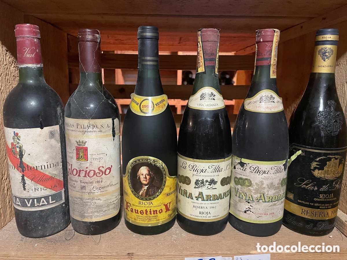 Botellas antiguas: Vinos antiguos rioja - Foto 1