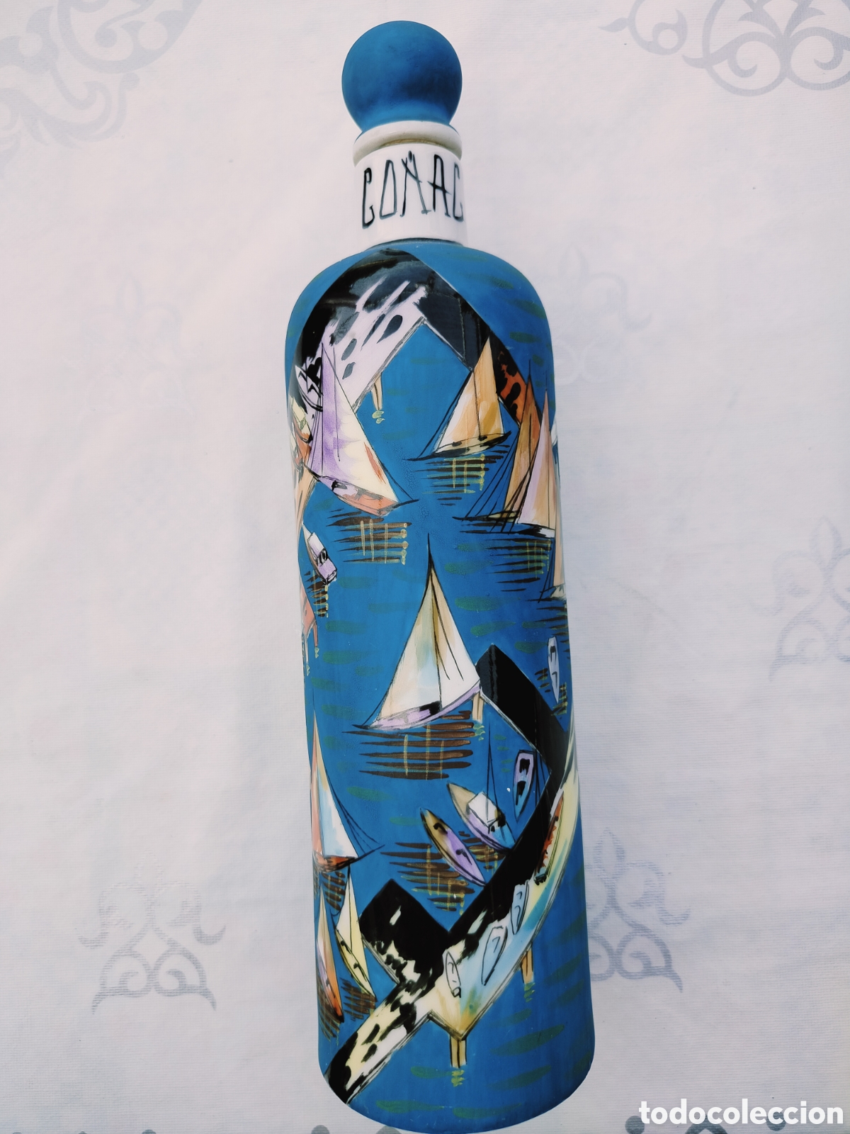 Botellas antiguas: Botella Calaryce Cer&aacute;mica - Foto 1