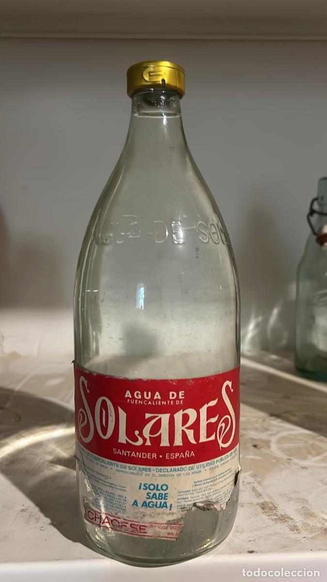 Botellas antiguas: BOTELLA DE AGUA SOLARES DE 1 LITRO - Foto 1