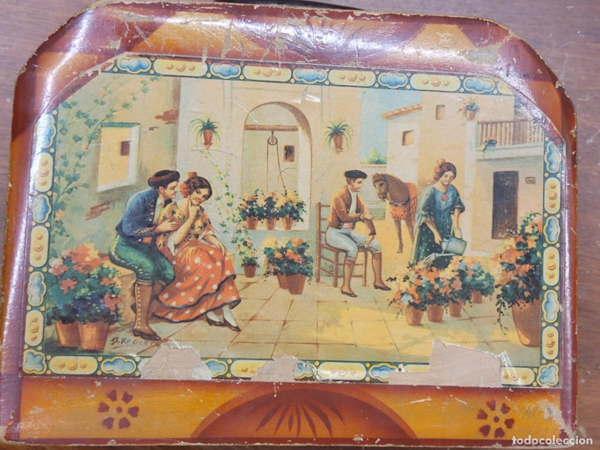 Botellas antiguas: ANTIGUO CAB&Aacute;S DE MADERA PARA LA ESCUELA. - Foto 1