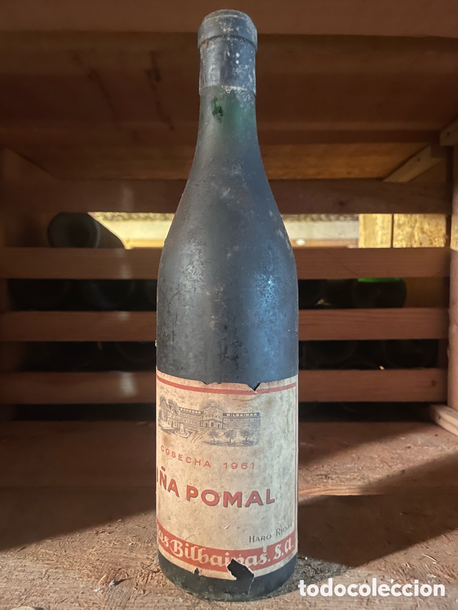 Botellas antiguas: Vi&ntilde;a Pomal cosecha 1961 - Foto 1