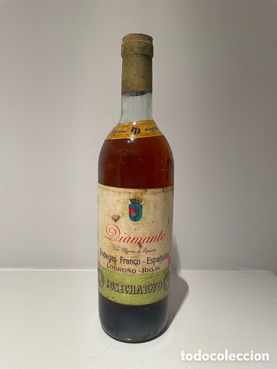 Antique bottles: Vino Blanco Diamante cosecha 1979