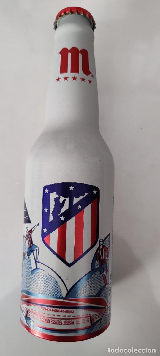 Botellas antiguas: Botella Mahou Atl&eacute;tico de Madrid - Foto 1