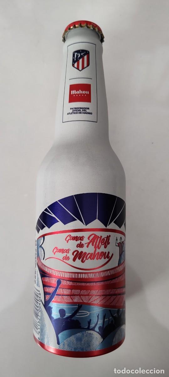 Botellas antiguas: Botella Mahou Atl&eacute;tico de Madrid - Foto 2