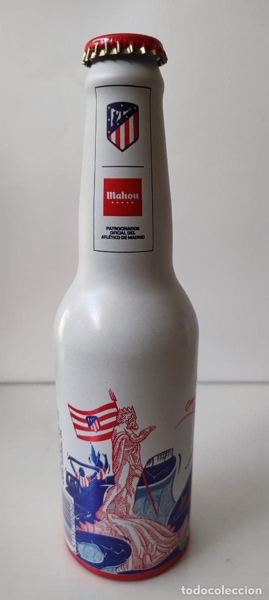 Botellas antiguas: Botella Mahou Atl&eacute;tico de Madrid - Foto 3