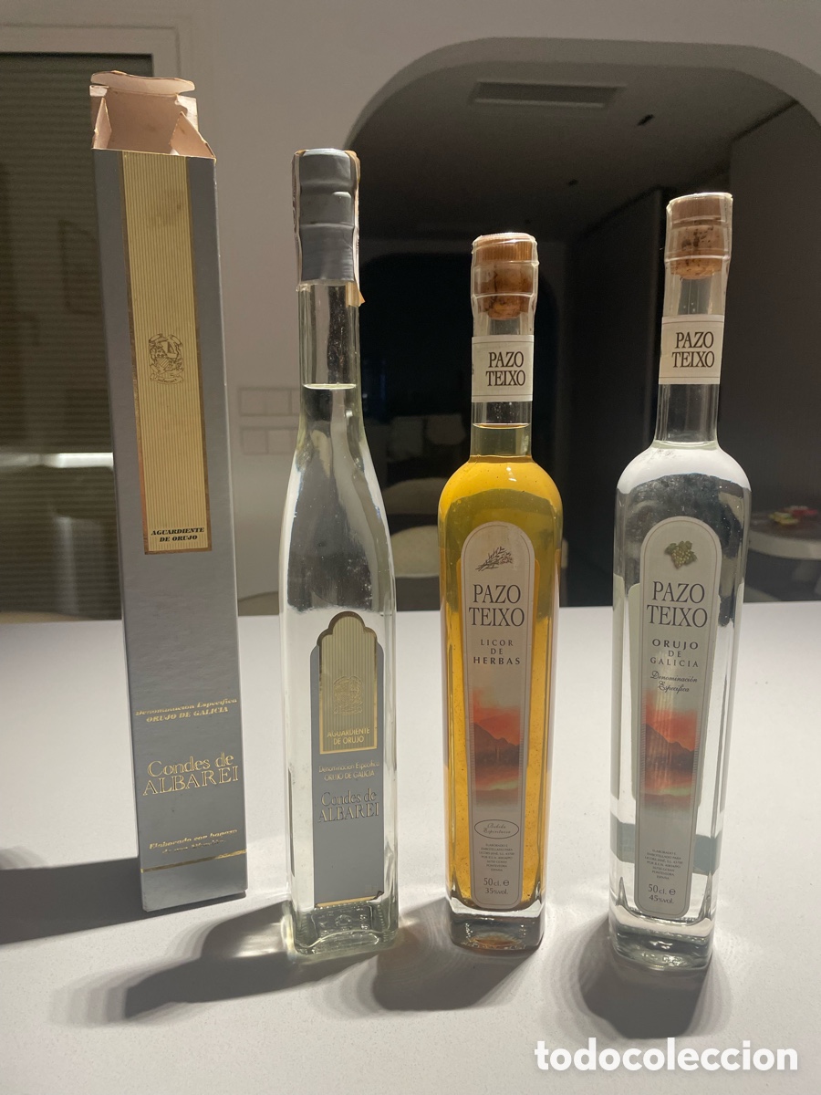 Botellas antiguas: Lote orujos de Galicia - Foto 1