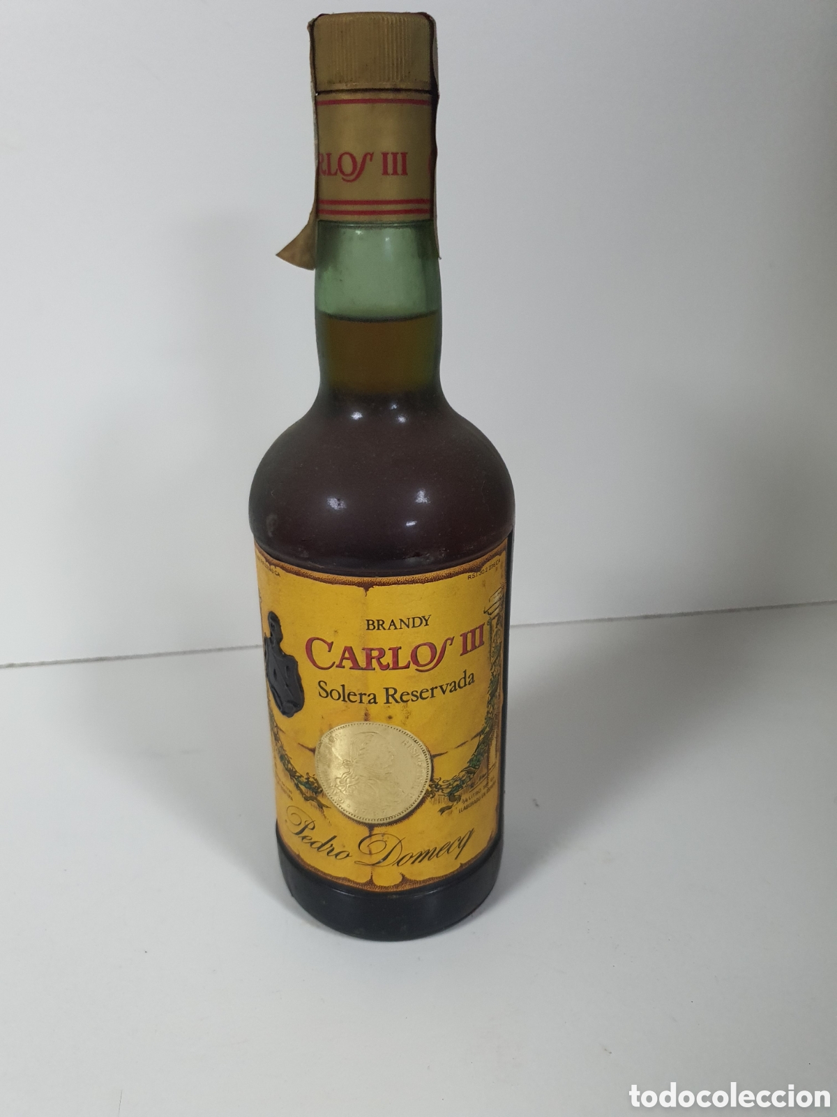 Botellas antiguas: Botella antigua catlos III - Foto 1