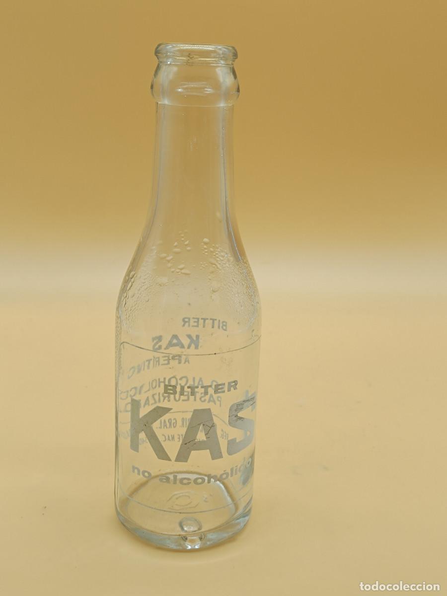 Botellas antiguas: BOTELLA DE BITTER KAS ANTIGUA. - Foto 1