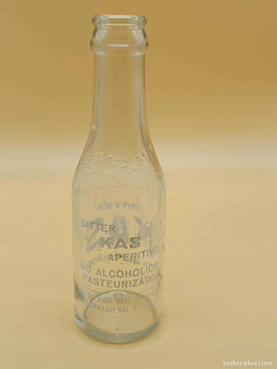 Botellas antiguas: BOTELLA DE BITTER KAS ANTIGUA. - Foto 2