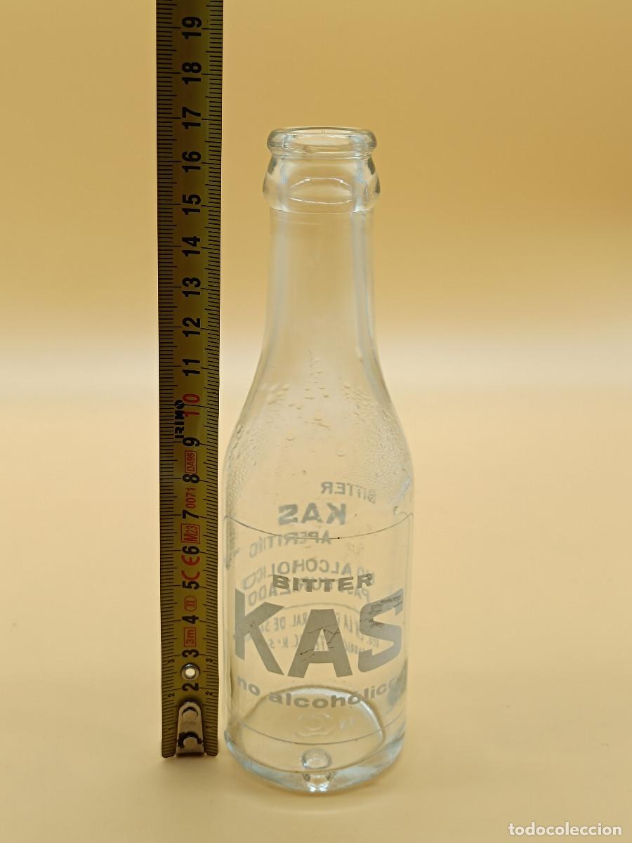 Botellas antiguas: BOTELLA DE BITTER KAS ANTIGUA. - Foto 3