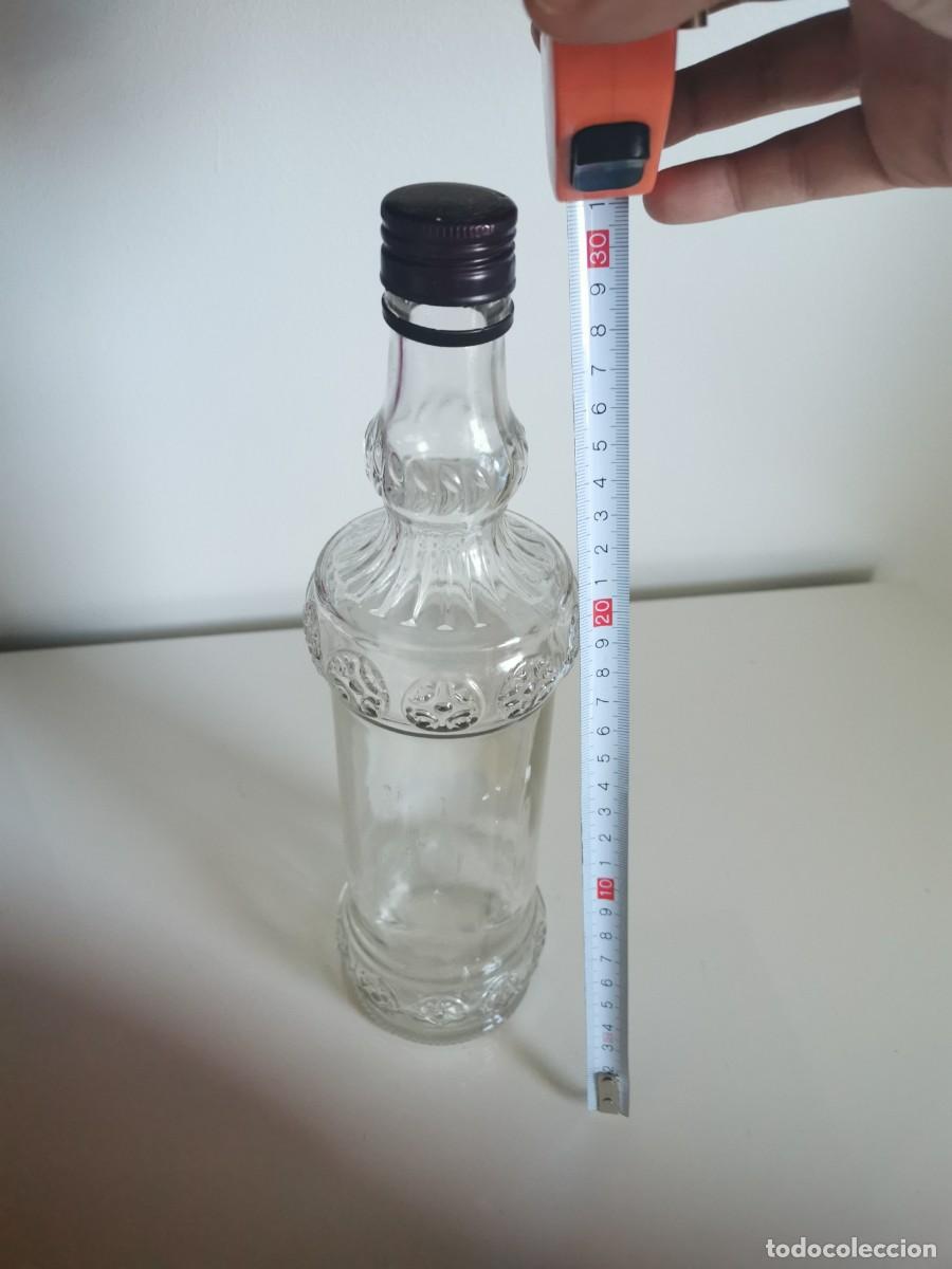 Botellas antiguas: BOTELLA DE CRISTAL TRANSPARENTE - Foto 3