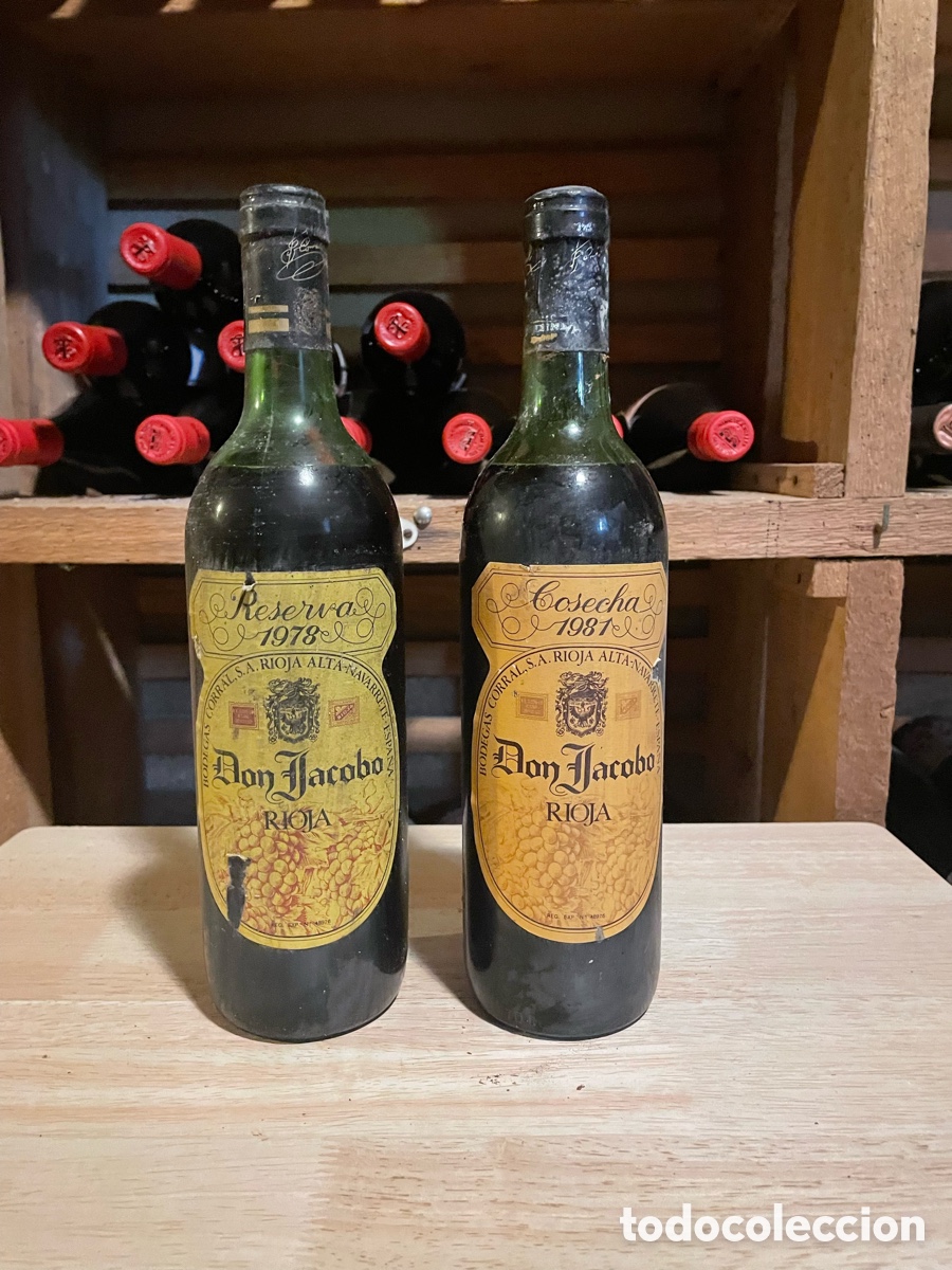 Botellas antiguas: Don Jacobo Reserva 1978 y Cosecha 1981 - Foto 1