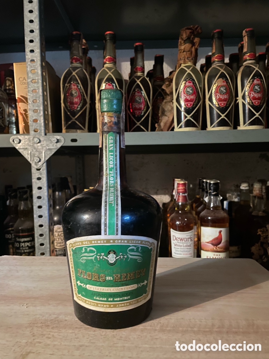 Alte Flaschen: Gran Licor Flors del Remei - A&ntilde;os 80 con Etiqueta Original
