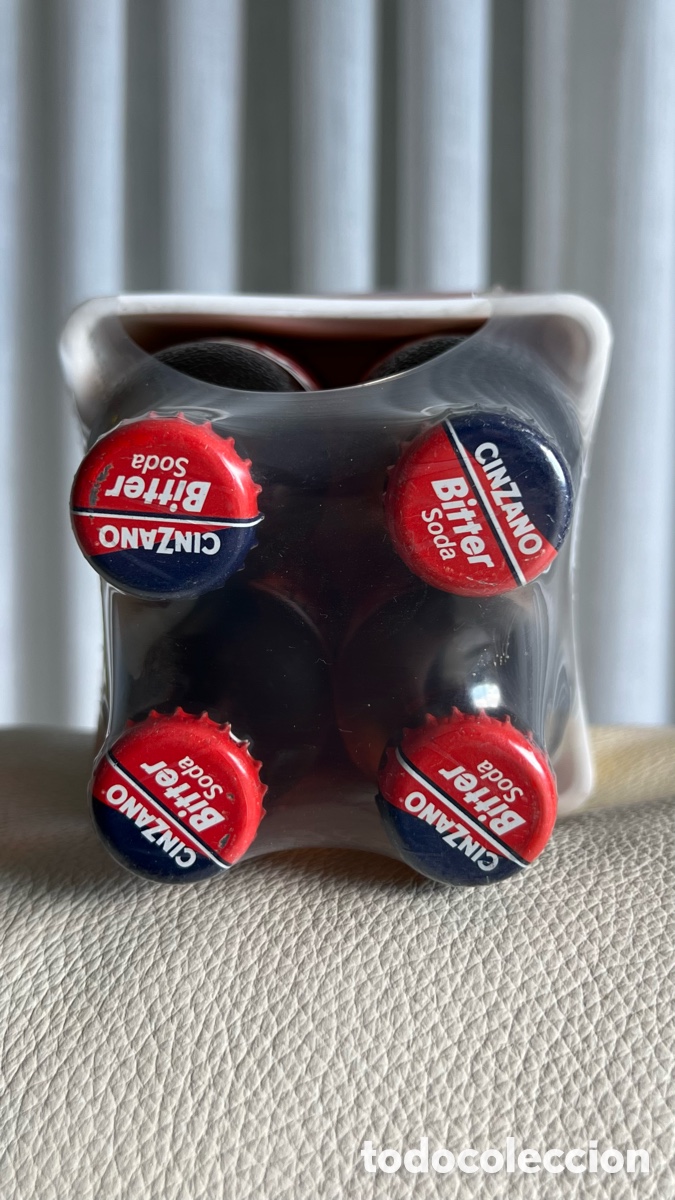 Botellas antiguas: PACK DE 4 BOTELLAS DE CINZANO - Foto 4