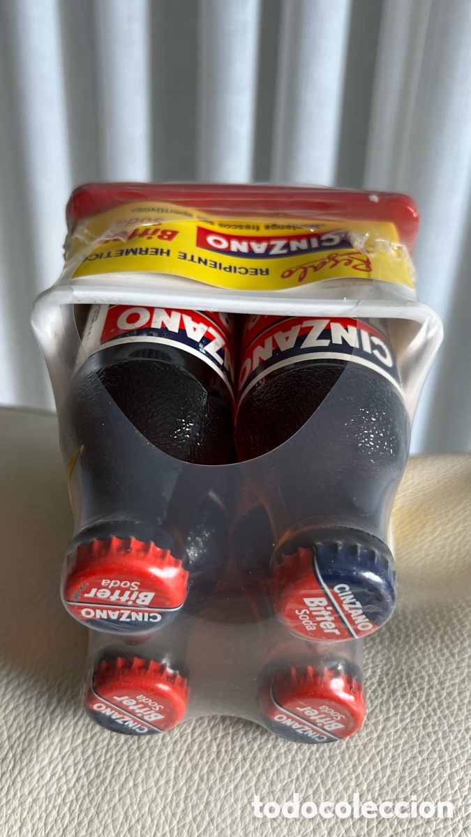 Botellas antiguas: PACK DE 4 BOTELLAS DE CINZANO - Foto 5