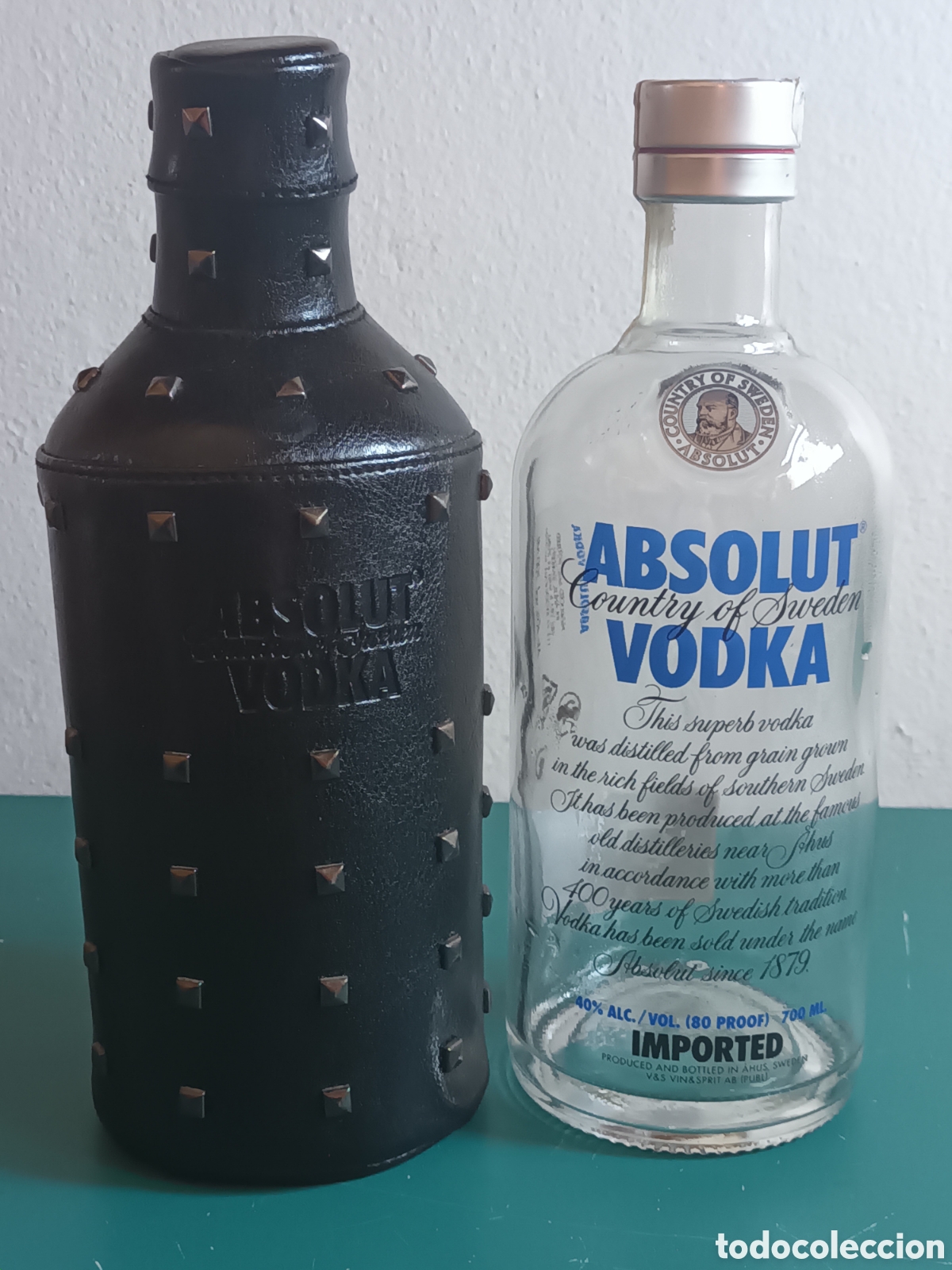 Botellas antiguas: Botella con funda ABSOLUTE VODKA 2008 Edici&oacute;n Rock - Foto 6