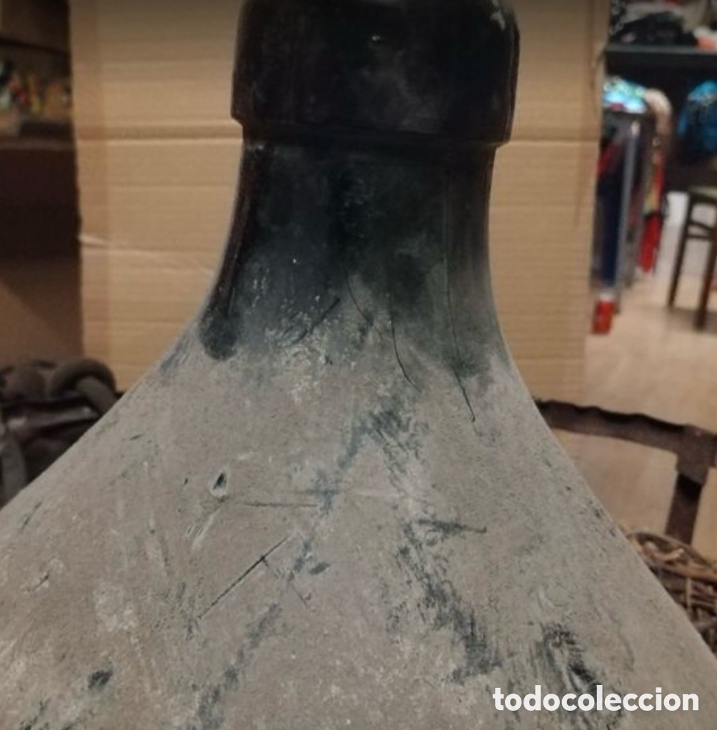 Botellas antiguas: DAMAJUANA CENTENARIA. DE CRISTAL - Foto 2