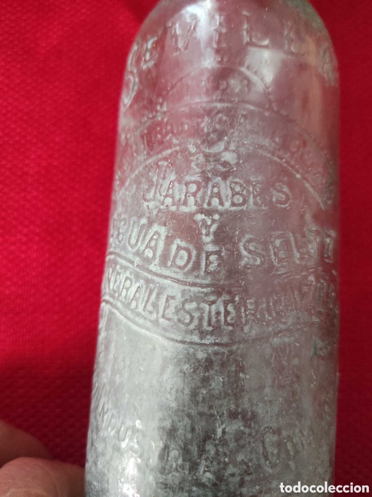 Botellas antiguas: Botella de gaseosa marca SEVILLA 1908 - Foto 3