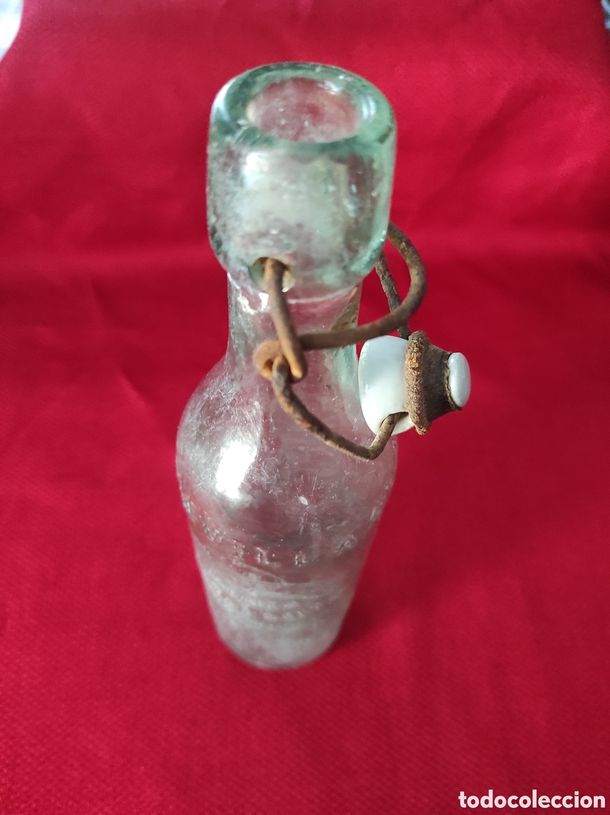 Botellas antiguas: Botella de gaseosa marca SEVILLA 1908 - Foto 8