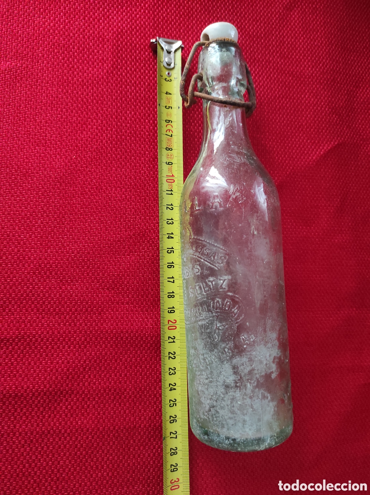 Botellas antiguas: Botella de gaseosa marca SEVILLA 1908 - Foto 10