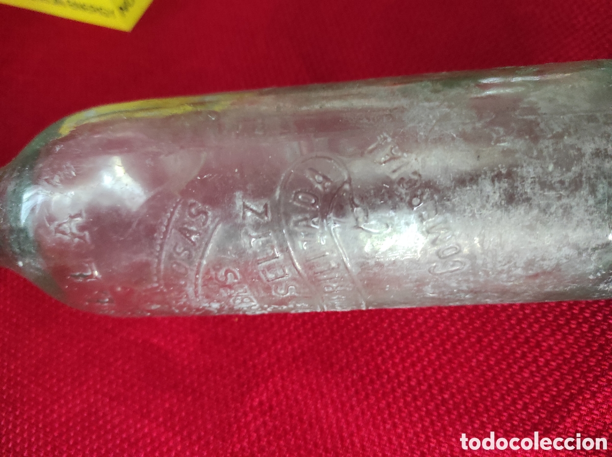 Botellas antiguas: Botella de gaseosa marca SEVILLA 1908 - Foto 12