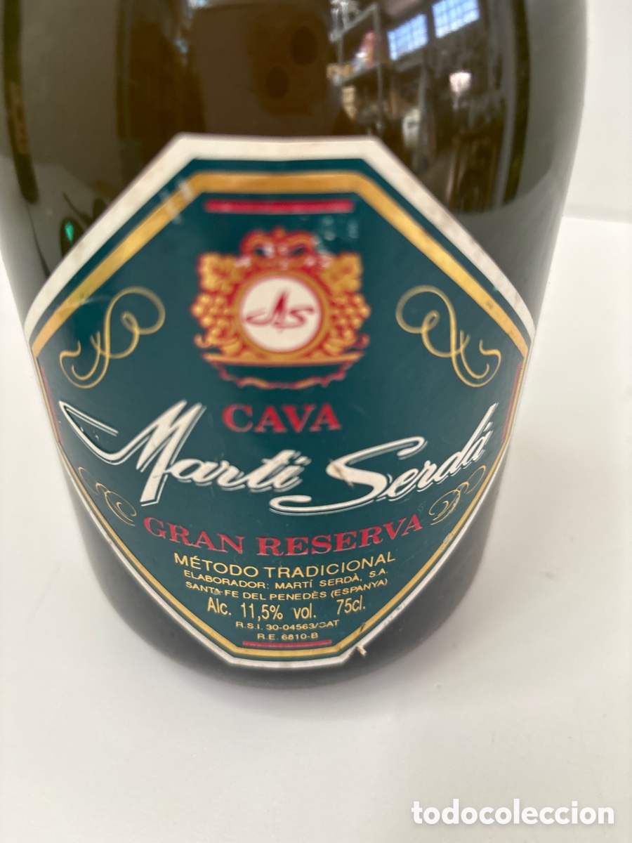 Botellas antiguas: CAVA MART&Iacute; SERDA GRAN RESERVA PRECINTADO - Foto 2