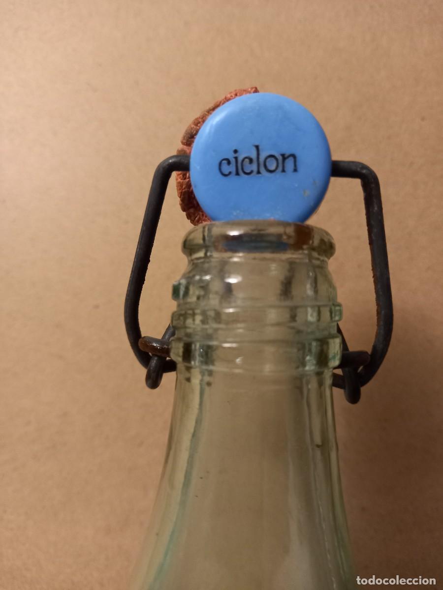 Botellas antiguas: BOTELLA GASEOSA CICLON - Foto 4