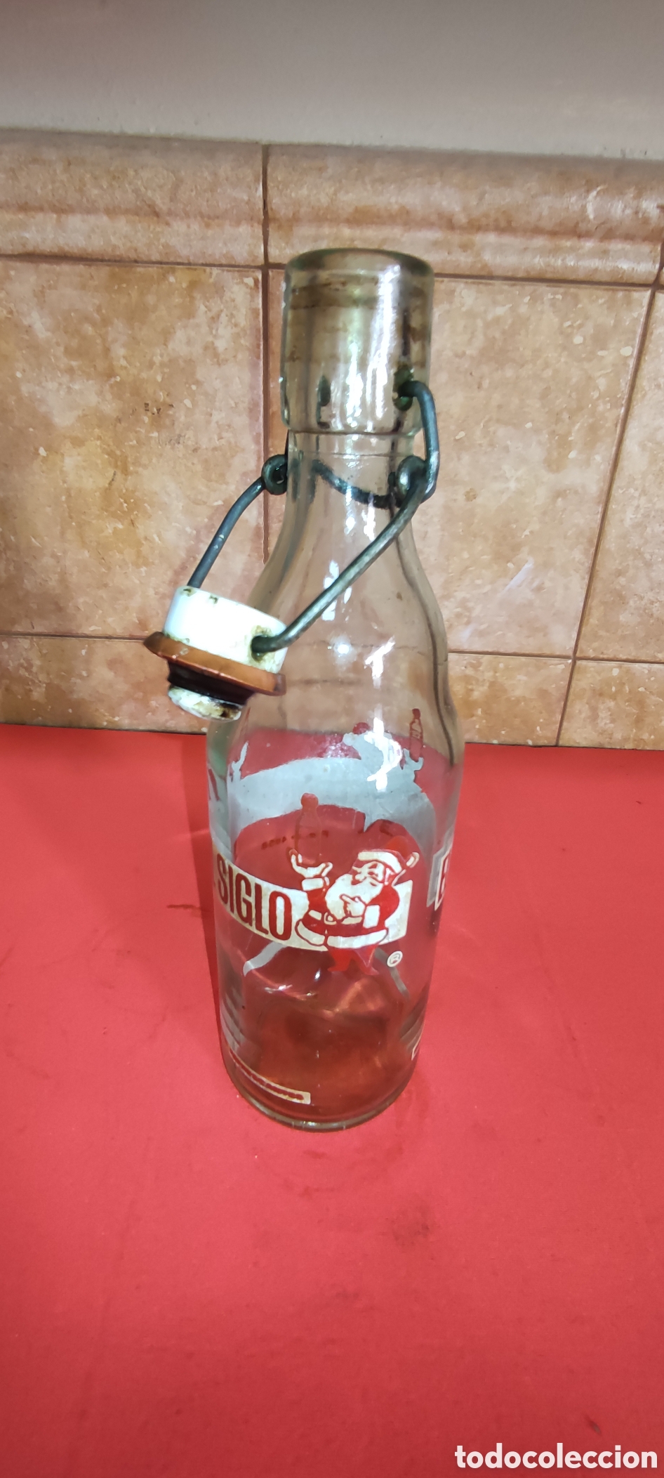 Botellas antiguas: Antigua botella El Siglo - Foto 2