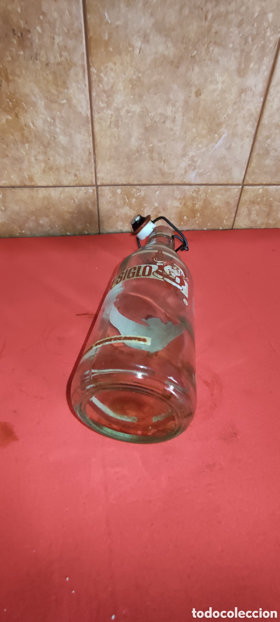 Botellas antiguas: Antigua botella El Siglo - Foto 4