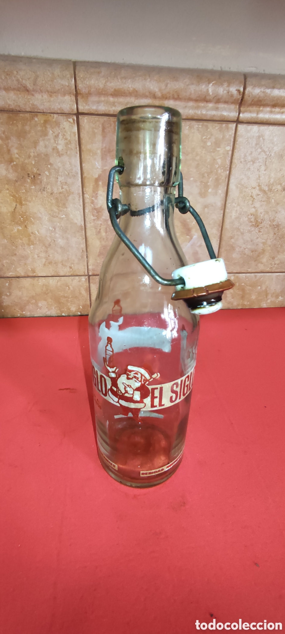 Botellas antiguas: Antigua botella El Siglo - Foto 5