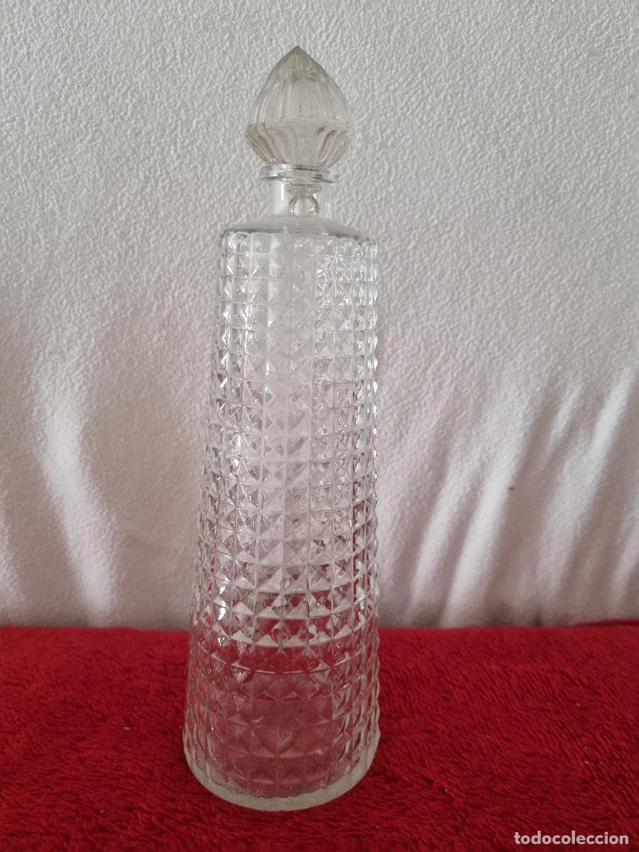 Botellas antiguas: BOTELLA CRISTAL LABRADO - Foto 1