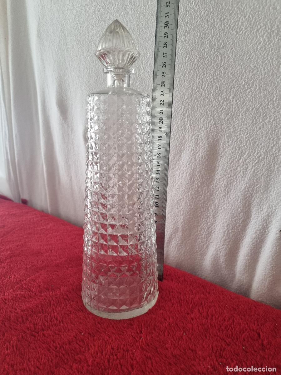 Botellas antiguas: BOTELLA CRISTAL LABRADO - Foto 4
