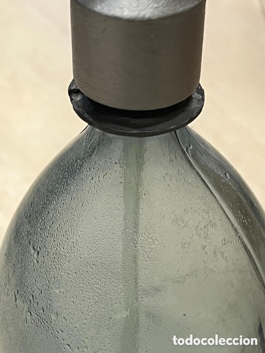 Botellas antiguas: Bonito sif&oacute;n antiguo - Foto 4