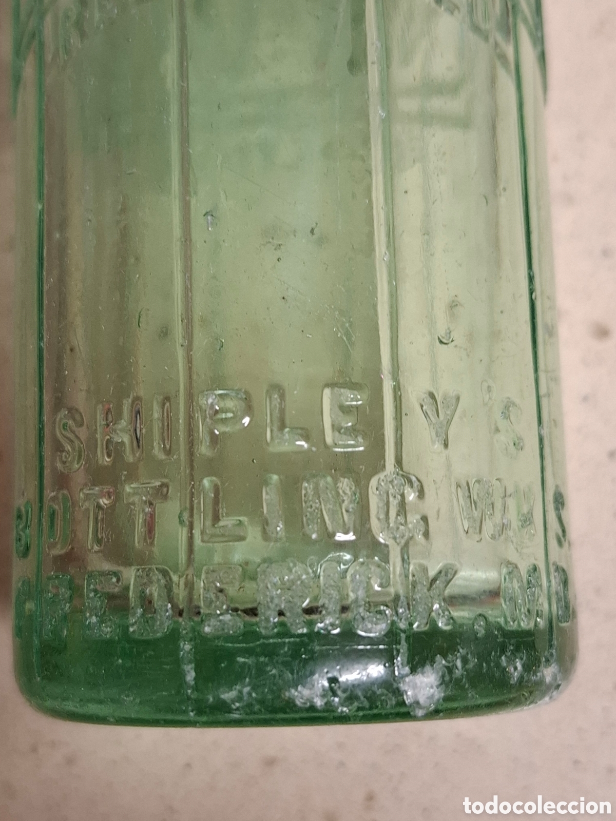 Botellas antiguas: Botella ver-vac 1920 - Foto 4