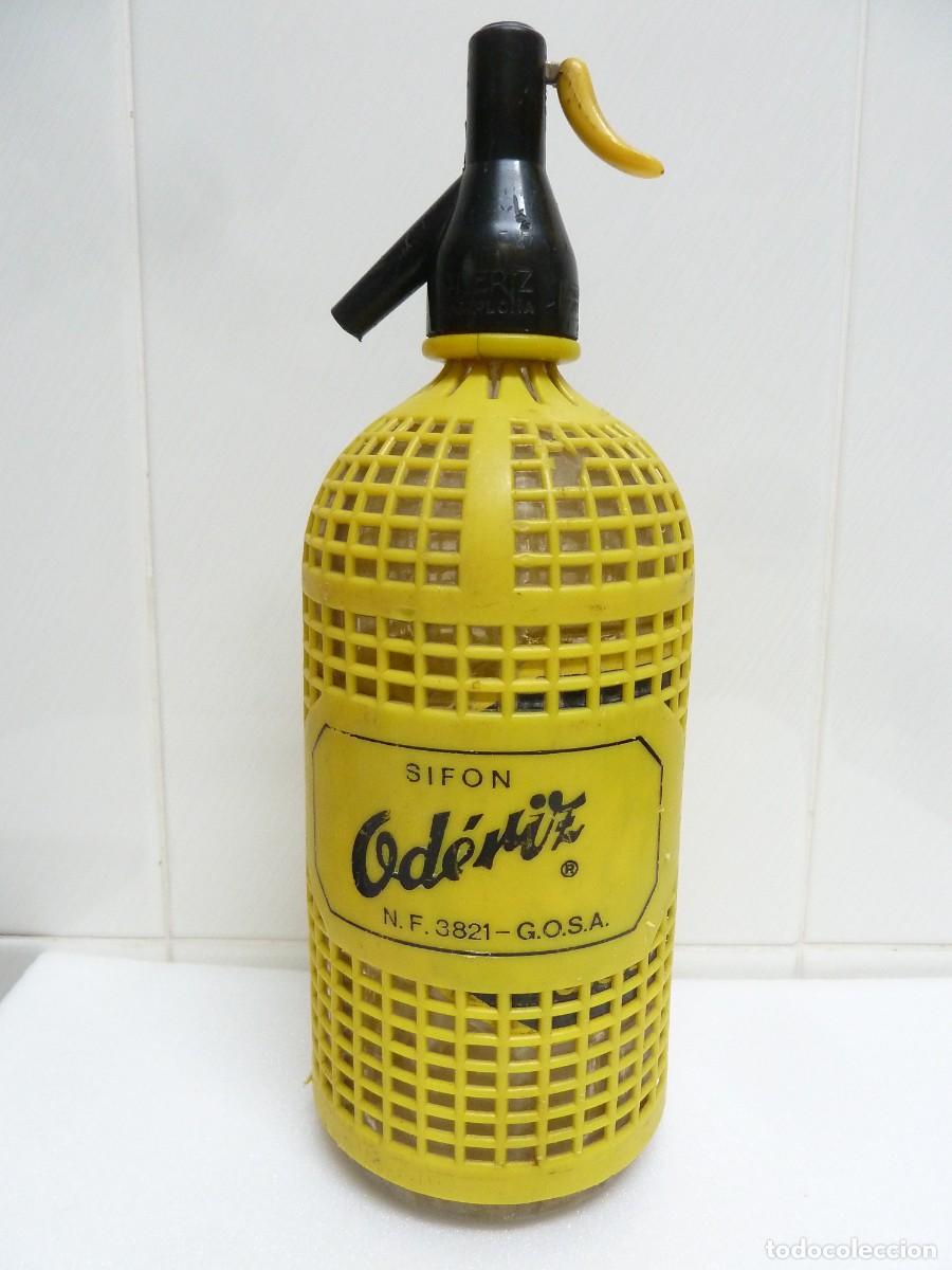 Botellas antiguas: ANTIGUA BOTELLA SIFON -OD&Egrave;RIZ-G.O.S.A.----PAMPLONA - Foto 1