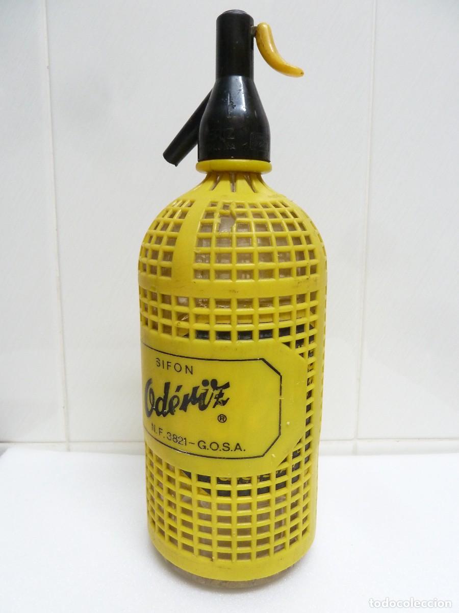 Botellas antiguas: ANTIGUA BOTELLA SIFON -OD&Egrave;RIZ-G.O.S.A.----PAMPLONA - Foto 2
