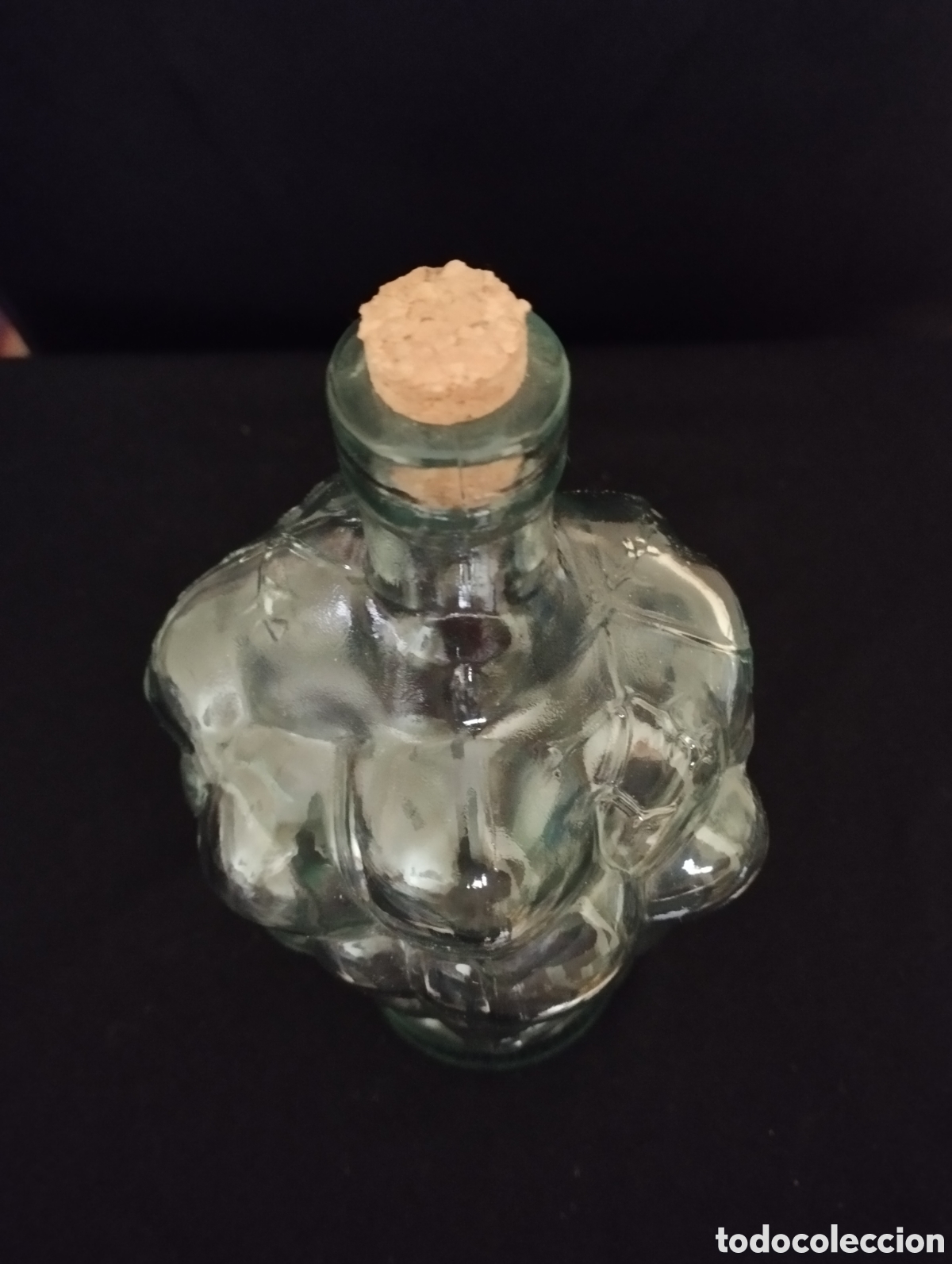 Botellas antiguas: BOTELLA CRISTAL, LICORERA CON FORMA DE RACIMO DE UVA. - Foto 4