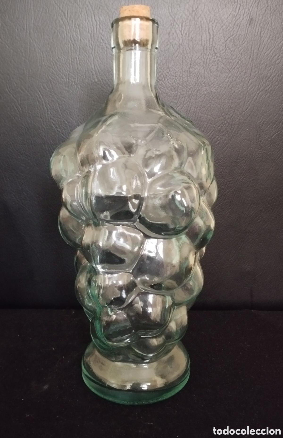 Botellas antiguas: BOTELLA CRISTAL, LICORERA CON FORMA DE RACIMO DE UVA. - Foto 2