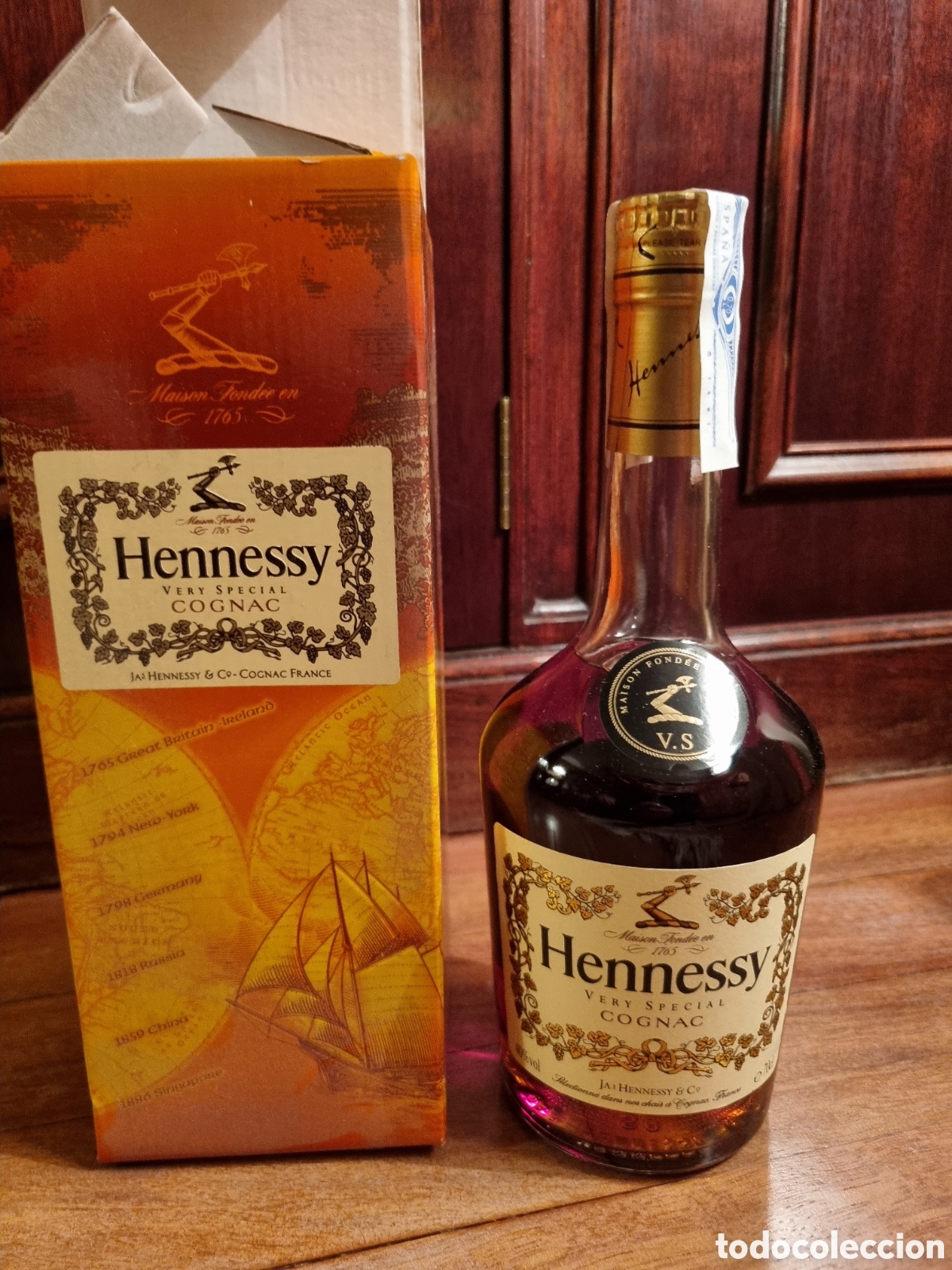 Botellas antiguas: Cognac Hennessy Vey Special - Foto 1
