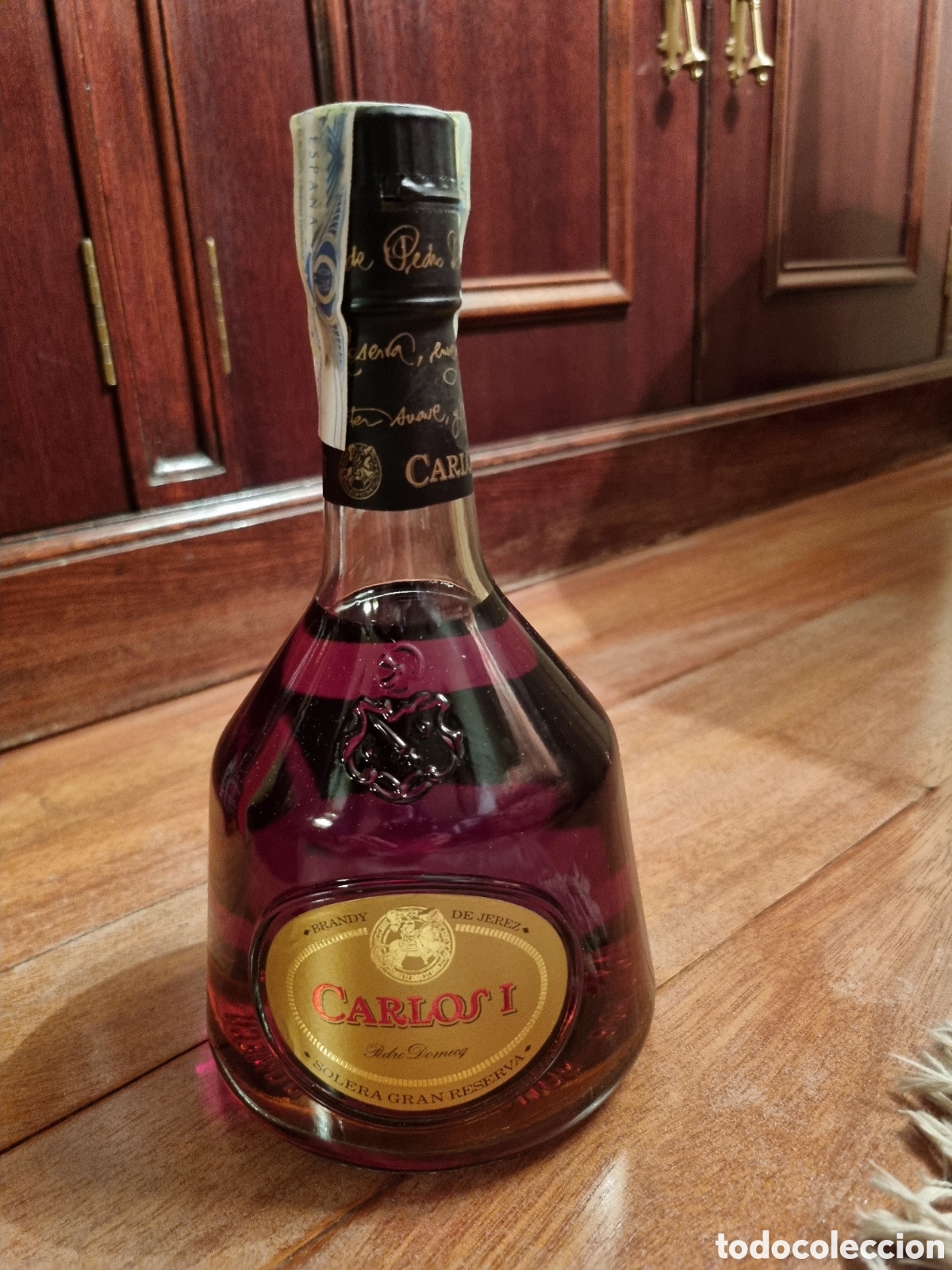 Botellas antiguas: Brandy Carlos I Solera Gran Reserva - Foto 3