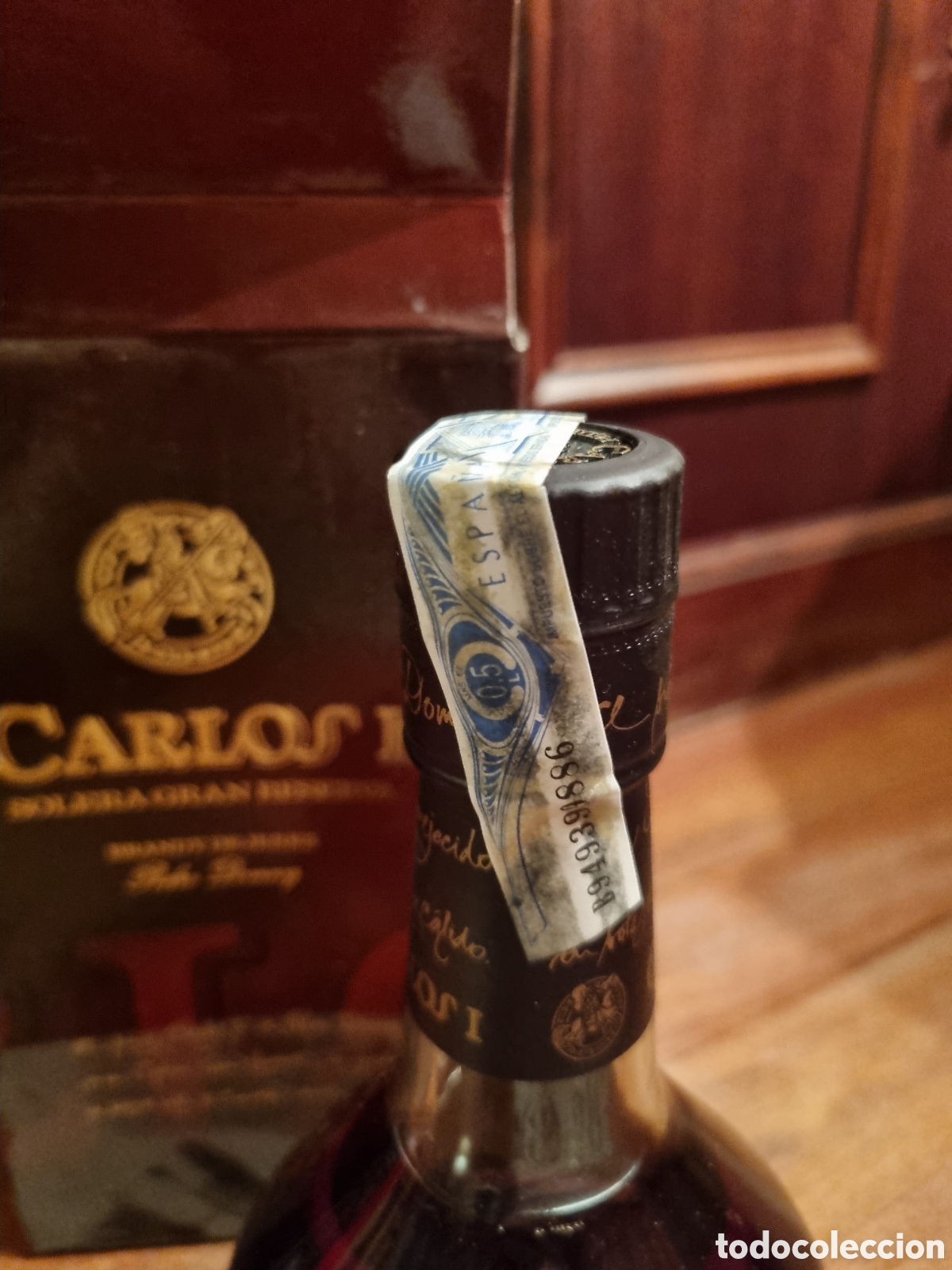 Botellas antiguas: Brandy Carlos I Solera Gran Reserva - Foto 1