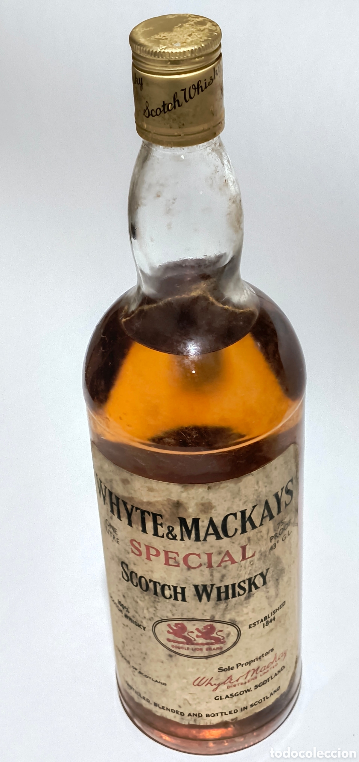 Botellas antiguas: Botella antigua de whisky WHITE MACKAYS sin abrir