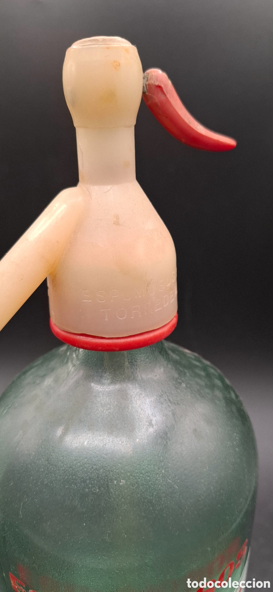 Botellas antiguas: Sif&oacute;n espumosos Miracle torredembarra - Foto 3
