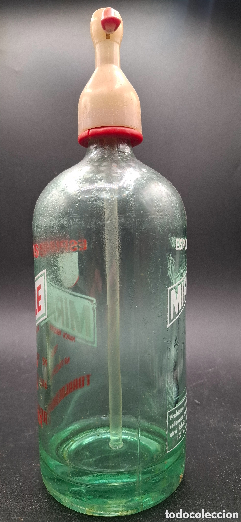 Botellas antiguas: Sif&oacute;n espumosos Miracle torredembarra - Foto 4
