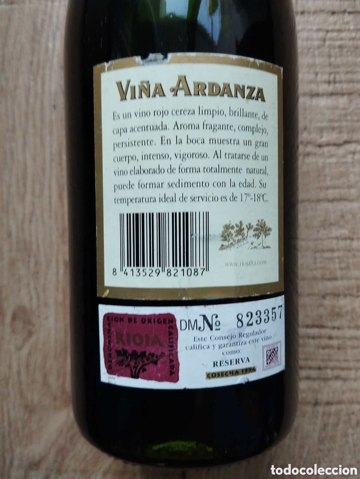 Botellas antiguas: Vi&ntilde;a Ardanza Reserva 1994 - Foto 3