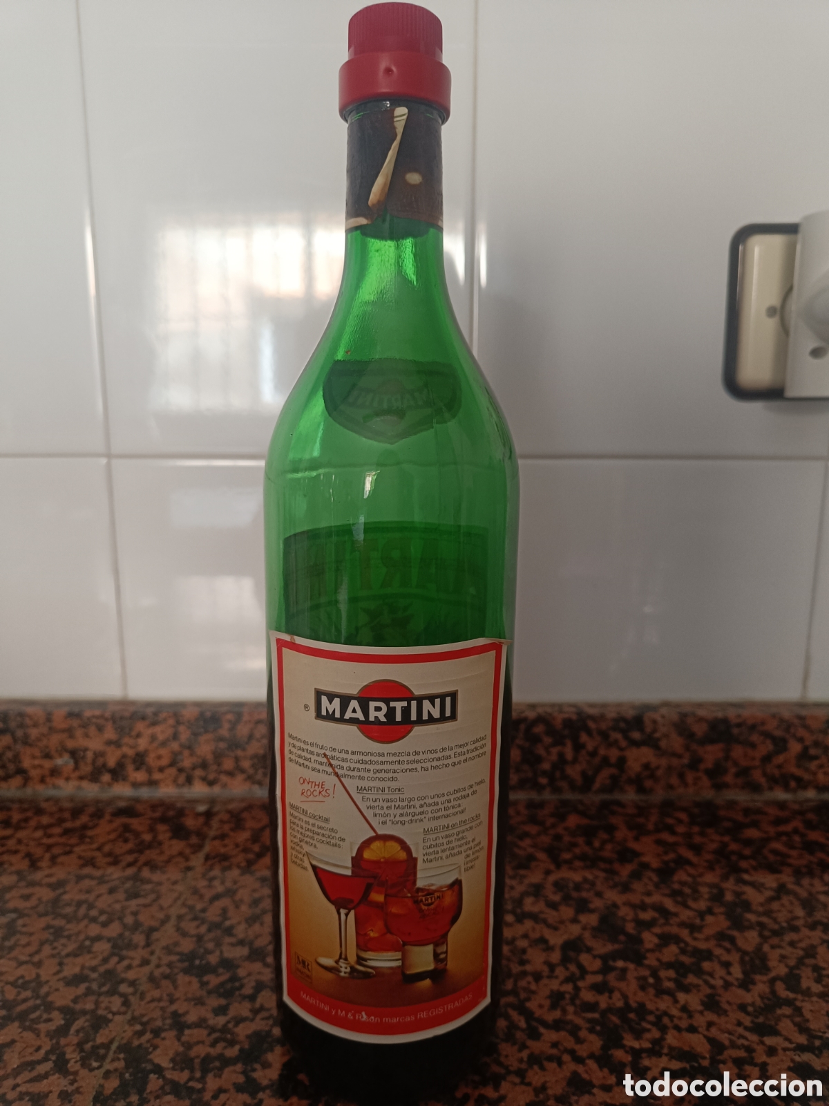 Botellas antiguas: BOTELLA MARTINI ROSSO A&Ntilde;OS 80 - Foto 3